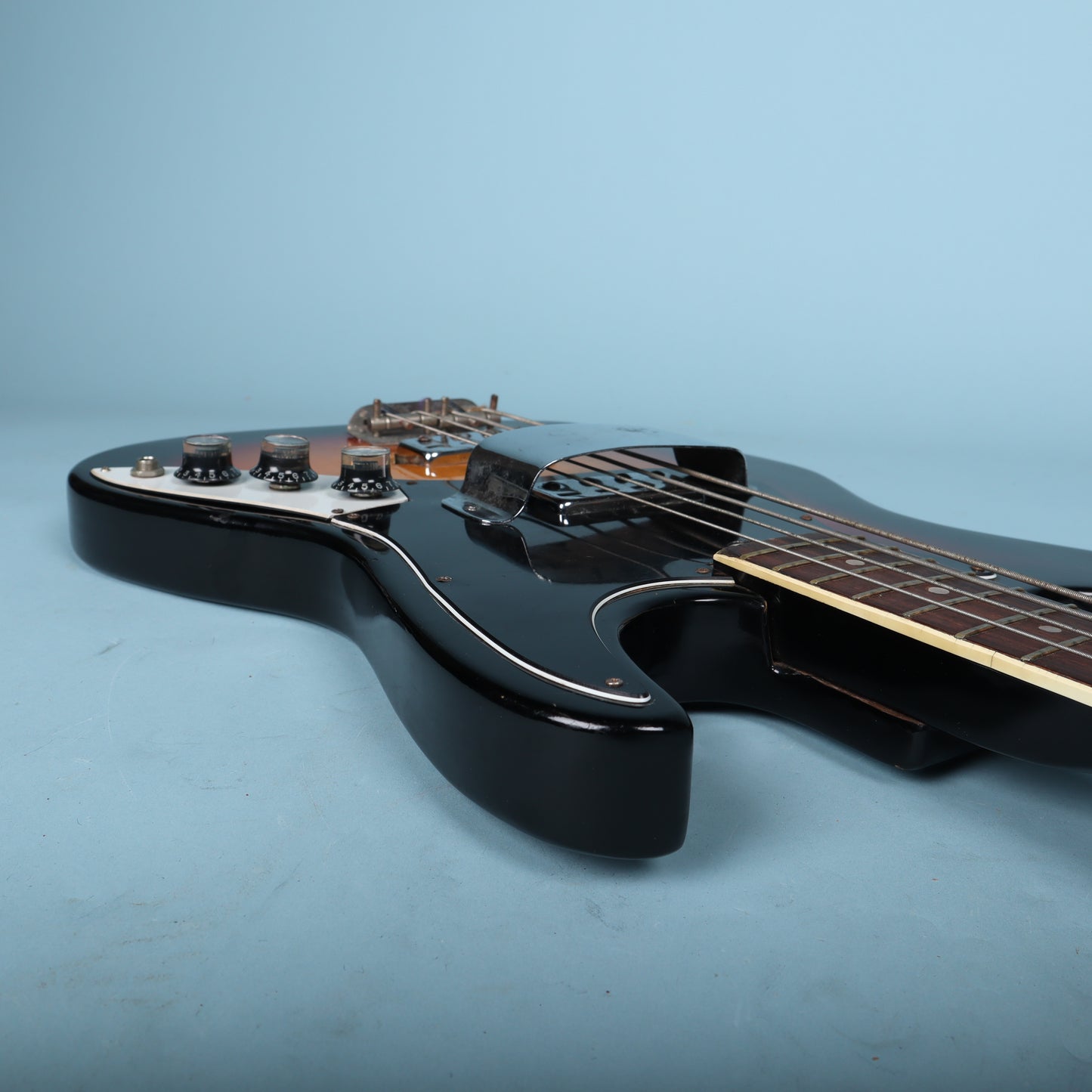 Vintage 1970's Kingston Antares Teisco Short Scale Jazz Bass