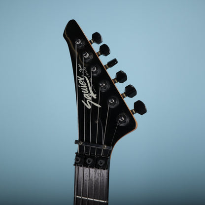 1989 Squier FR-212 Floyd Rose II Black Korea Reverse Headstock RARE HM
