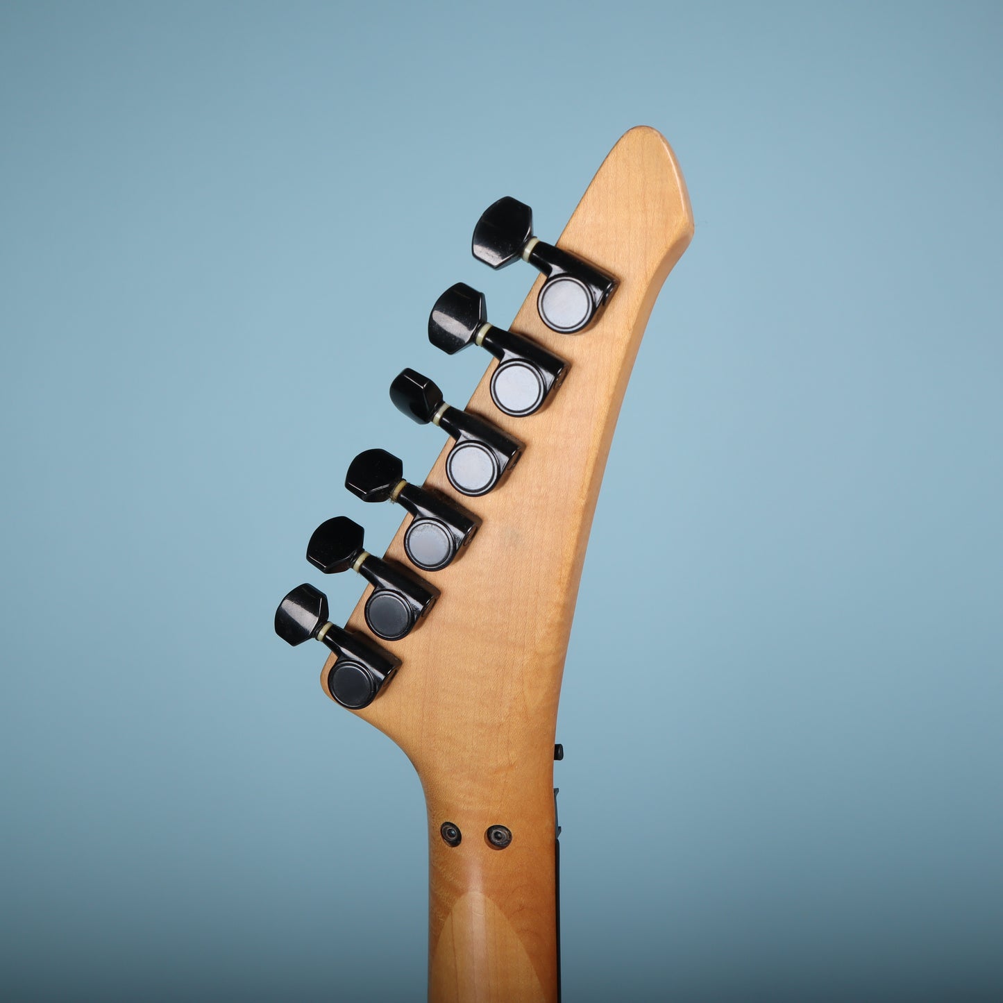 1989 Squier FR-212 Floyd Rose II Black Korea Reverse Headstock RARE HM