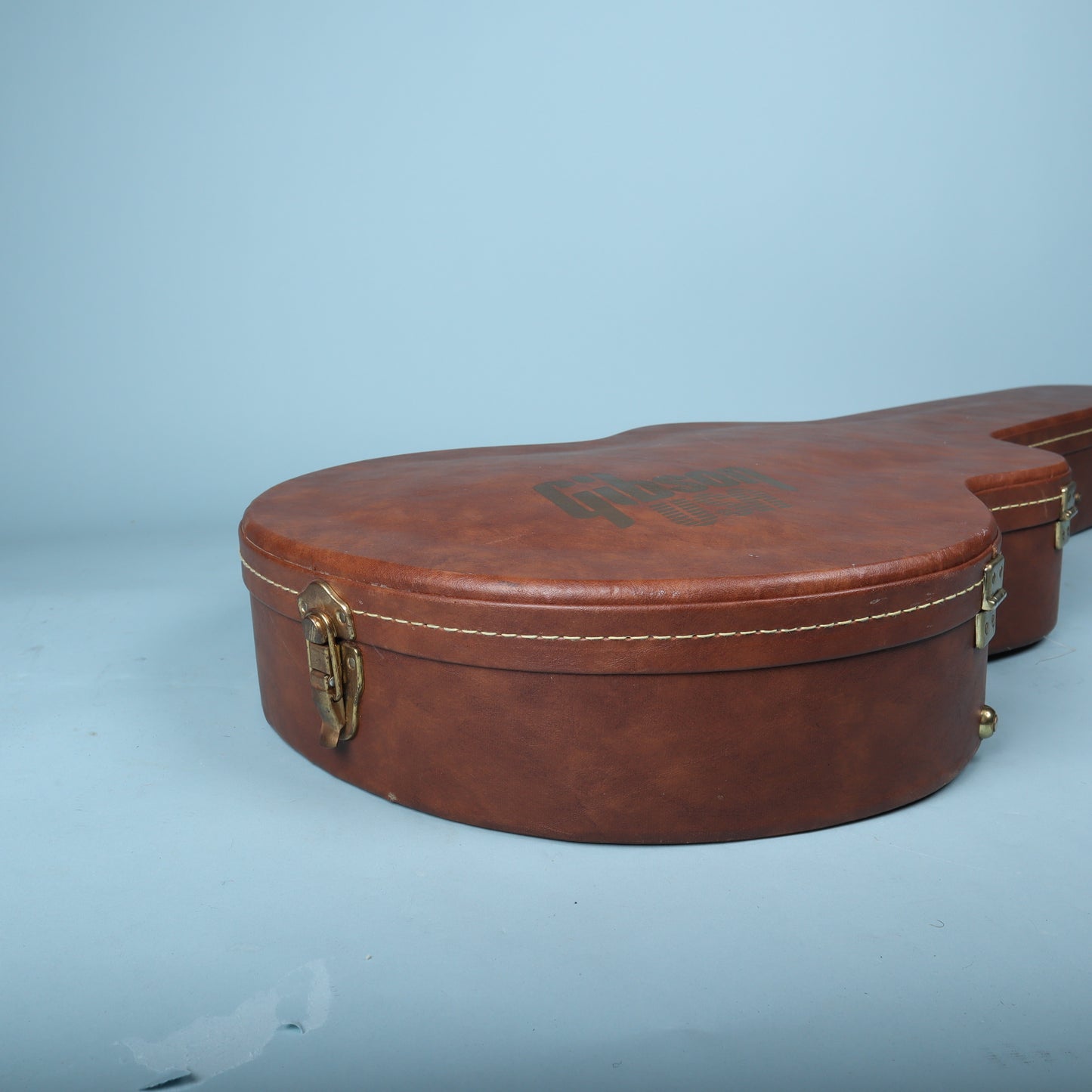 1980's Gibson USA Brown-Pink TKL Semi Hollowbody Guitar Case ES-335 Vintage