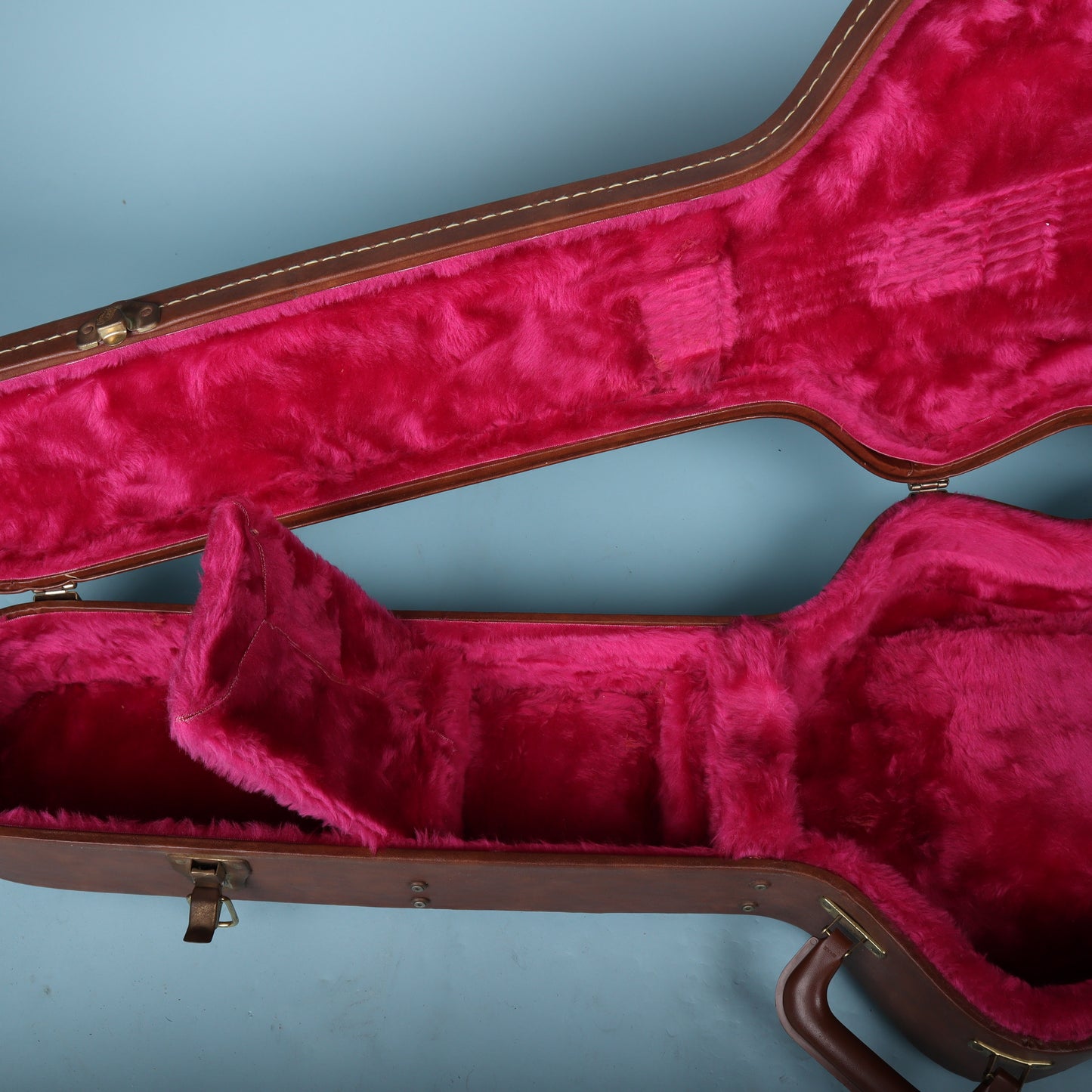 1980's Gibson USA Brown-Pink TKL Semi Hollowbody Guitar Case ES-335 Vintage