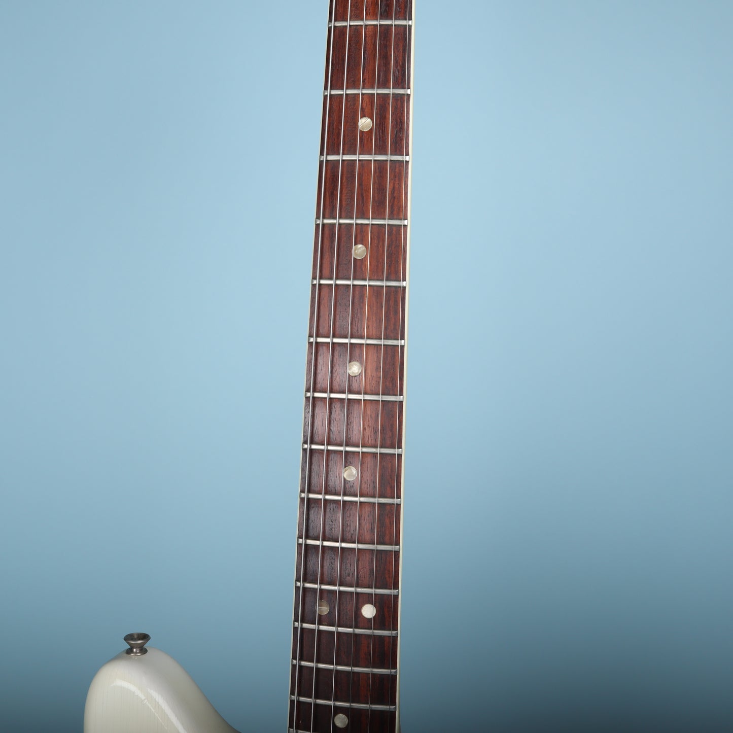 1966 Fender Jazzmaster Olympic White, Custom Color Matching Headstock