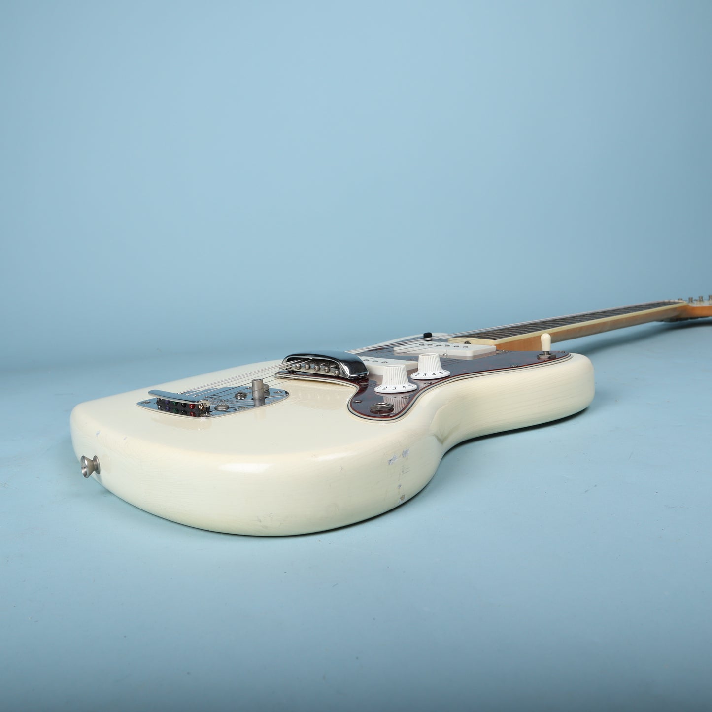1966 Fender Jazzmaster Olympic White, Custom Color Matching Headstock