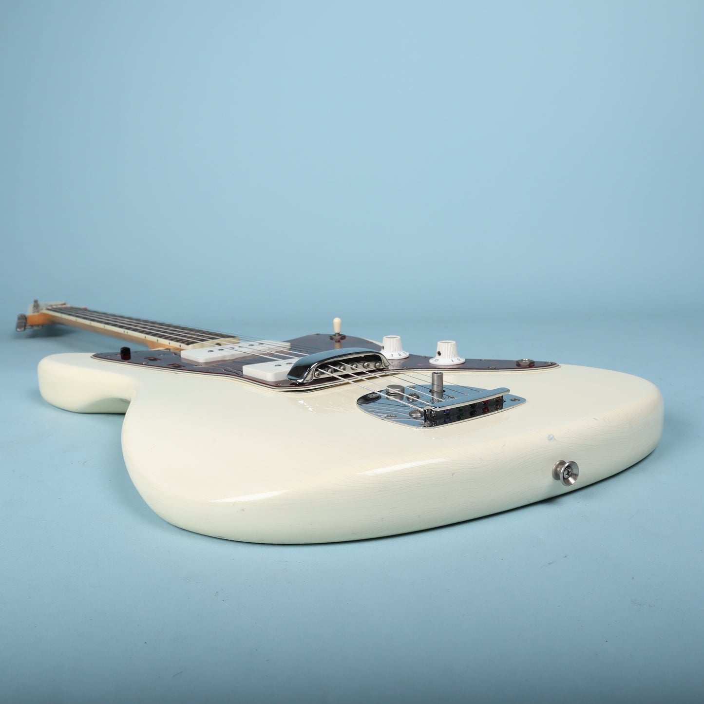 1966 Fender Jazzmaster Olympic White, Custom Color Matching Headstock