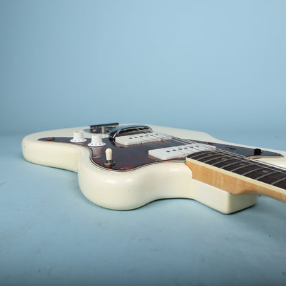 1966 Fender Jazzmaster Olympic White, Custom Color Matching Headstock