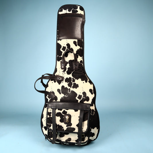 Levy's Canada Guitar Leather Case Cow Cowprint