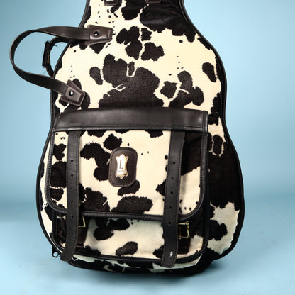 Levy's Canada Guitar Leather Case Cow Cowprint