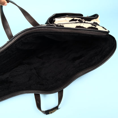 Levy's Canada Guitar Leather Case Cow Cowprint