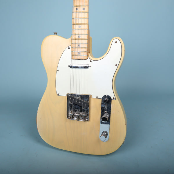 Vintage 1973 Fender Telecaster Electric Guitar Blonde Finish Maple