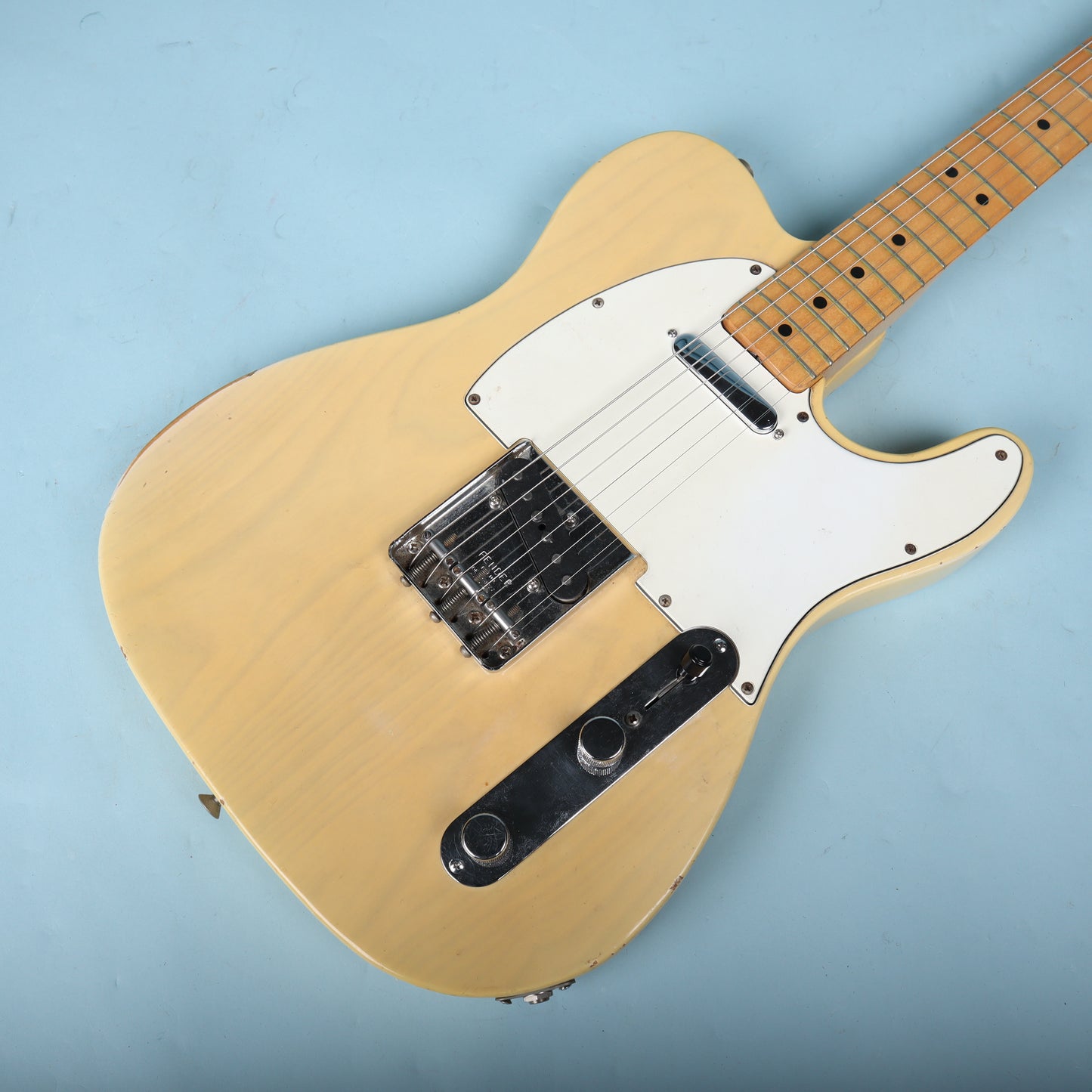 Vintage 1973 Fender Telecaster Electric Guitar Blonde Finish Maple