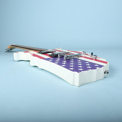 Glen Burton USA Map Electric Guitar American Flag Graphic