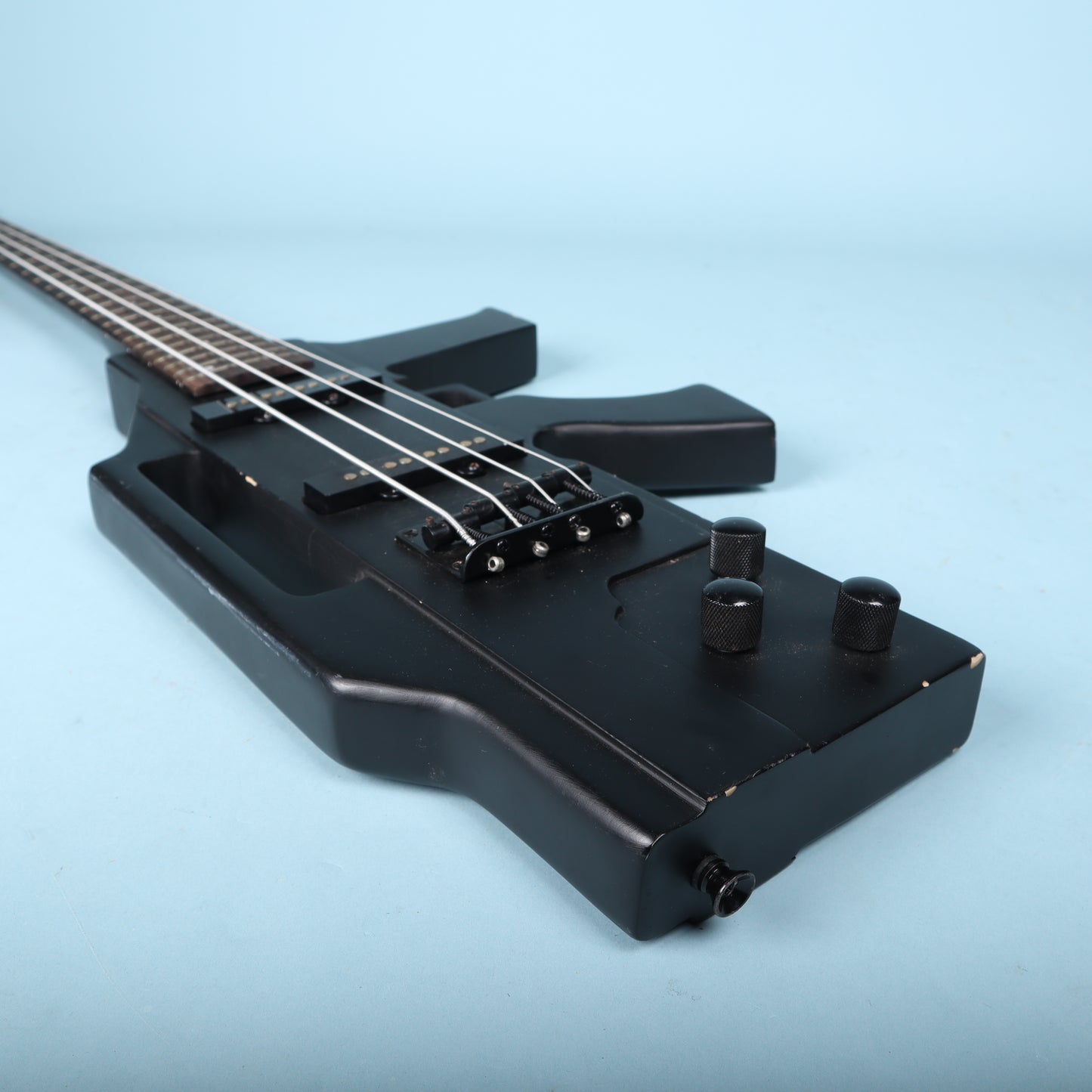 Glen Burton Machine Gun Electric Bass Guitar Matte Black