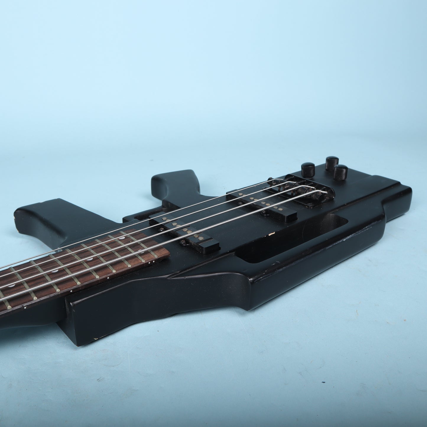 Glen Burton Machine Gun Electric Bass Guitar Matte Black