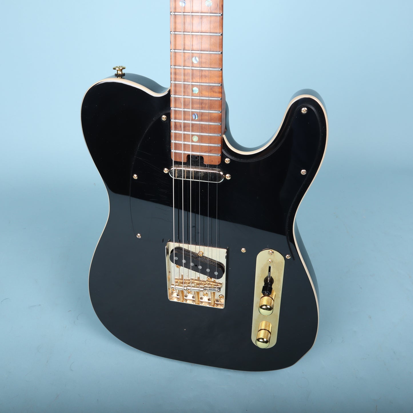 Soloking Custom Shop T-Style Electric Guitar Roasted Flame Maple Neck
