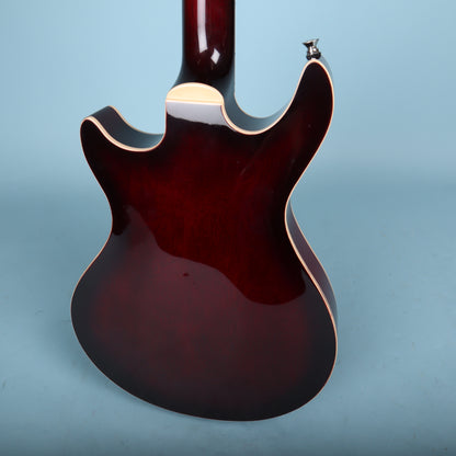 2010 Gene Baker b3 Water Semi-Hollow Mahogany Neck Crimson Burst