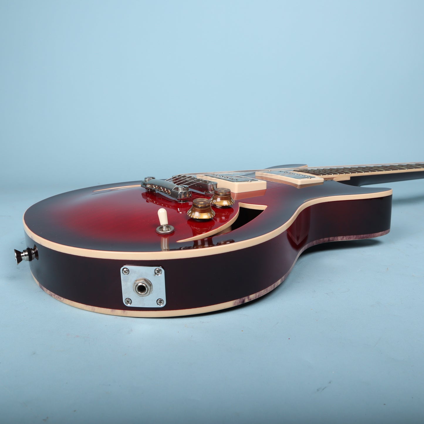 2010 Gene Baker b3 Water Semi-Hollow Mahogany Neck Crimson Burst