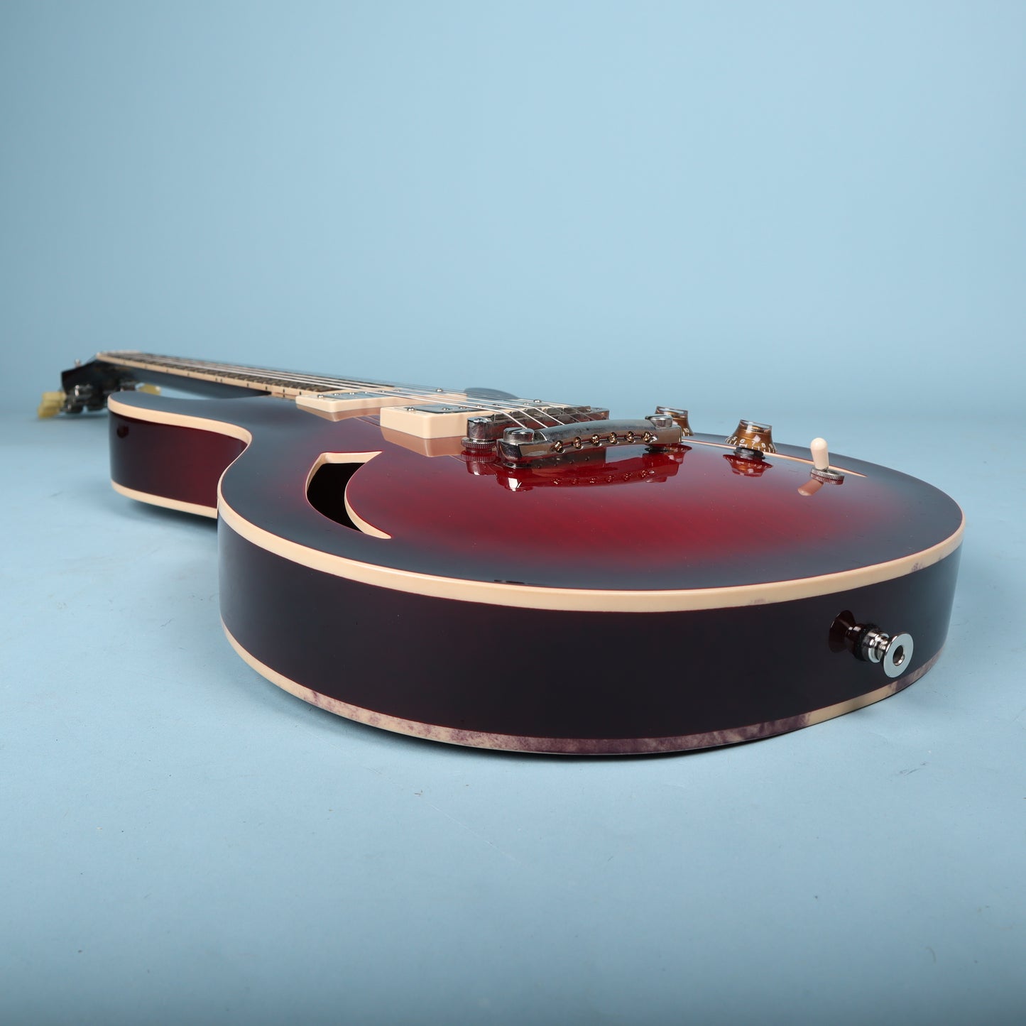2010 Gene Baker b3 Water Semi-Hollow Mahogany Neck Crimson Burst