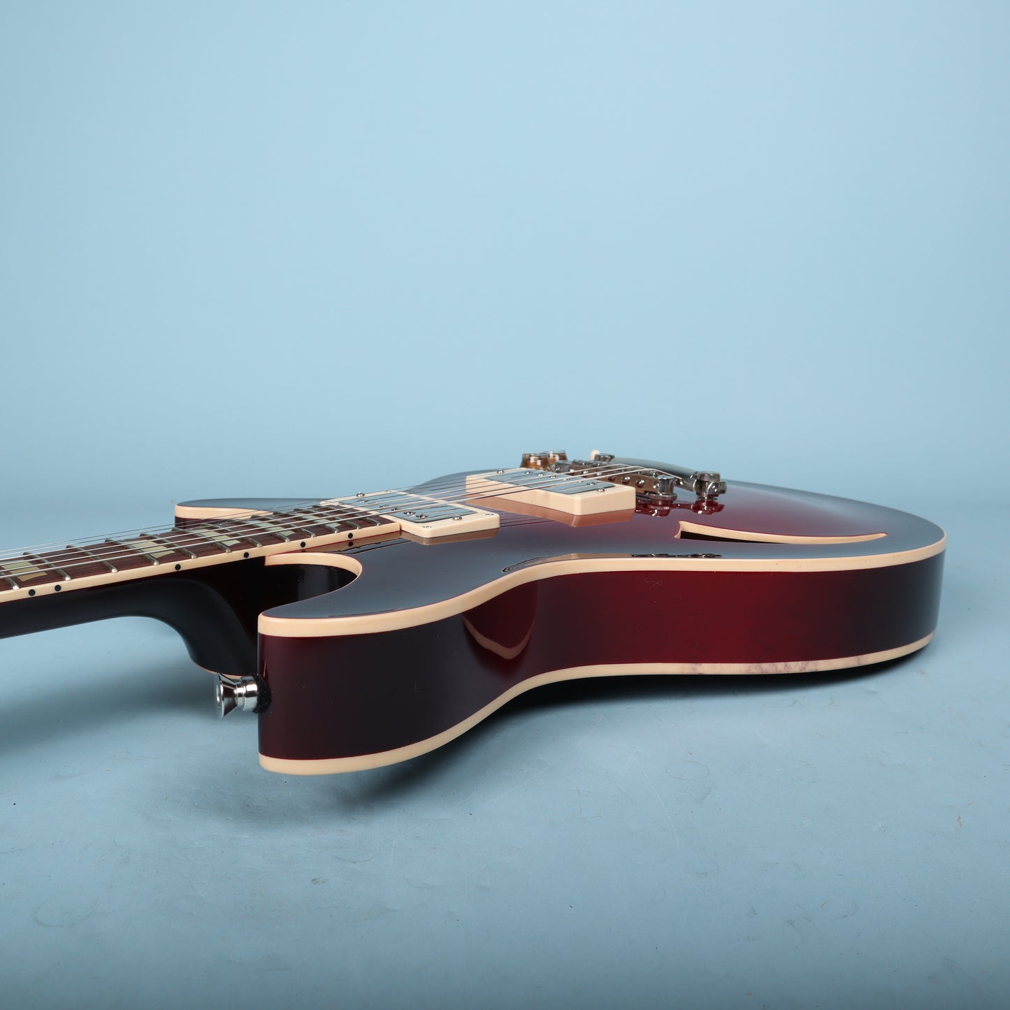 2010 Gene Baker b3 Water Semi-Hollow Mahogany Neck Crimson Burst