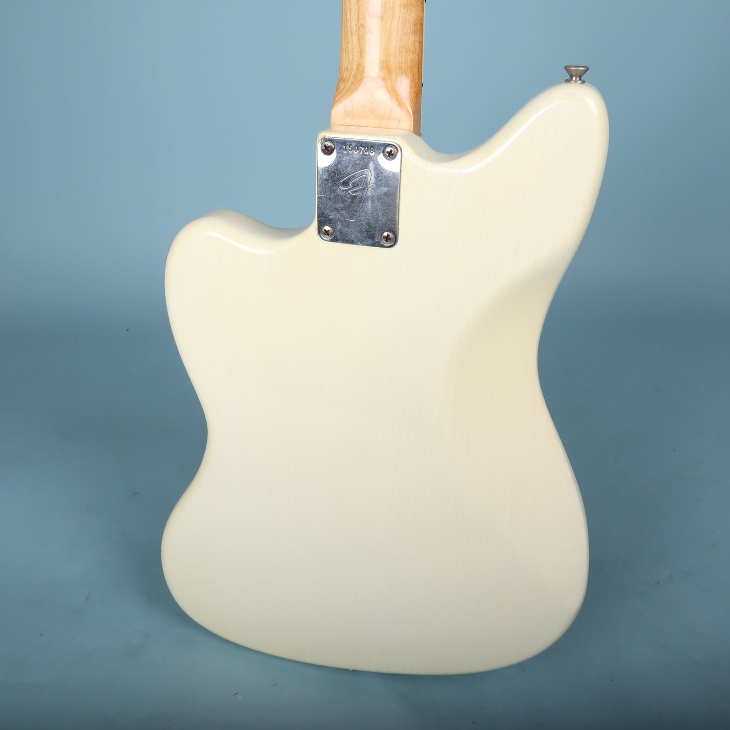 1966 Fender Jazzmaster Olympic White, Custom Color Matching Headstock