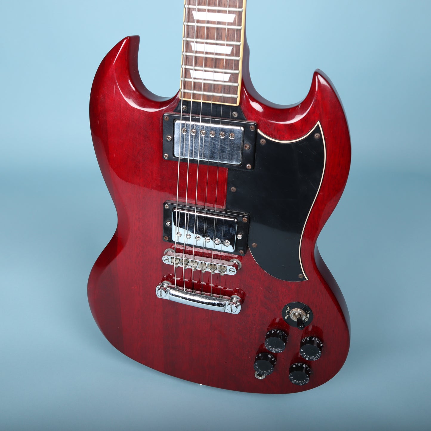 1996 Samick Artist Series SG Electric Guitar Cherry Red