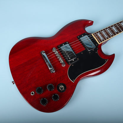 1996 Samick Artist Series SG Electric Guitar Cherry Red