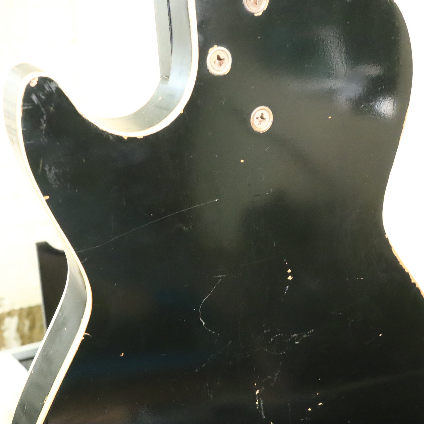 Silvertone 1420 Vintage Stratotone Black Electric Guitar