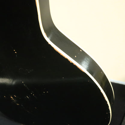 Silvertone 1420 Vintage Stratotone Black Electric Guitar
