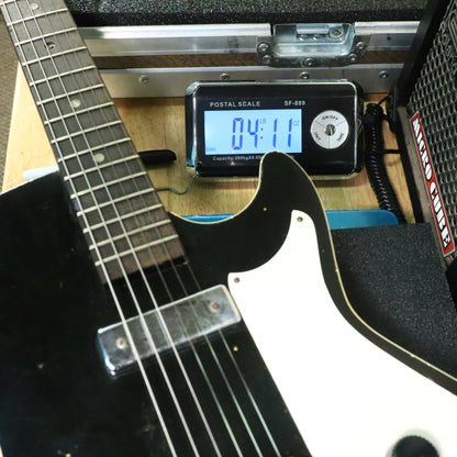 Silvertone 1420 Vintage Stratotone Black Electric Guitar