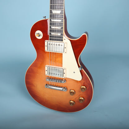Ken McKay LP Single Cut Replica Sunburst Flame Top One Piece Back Guitar