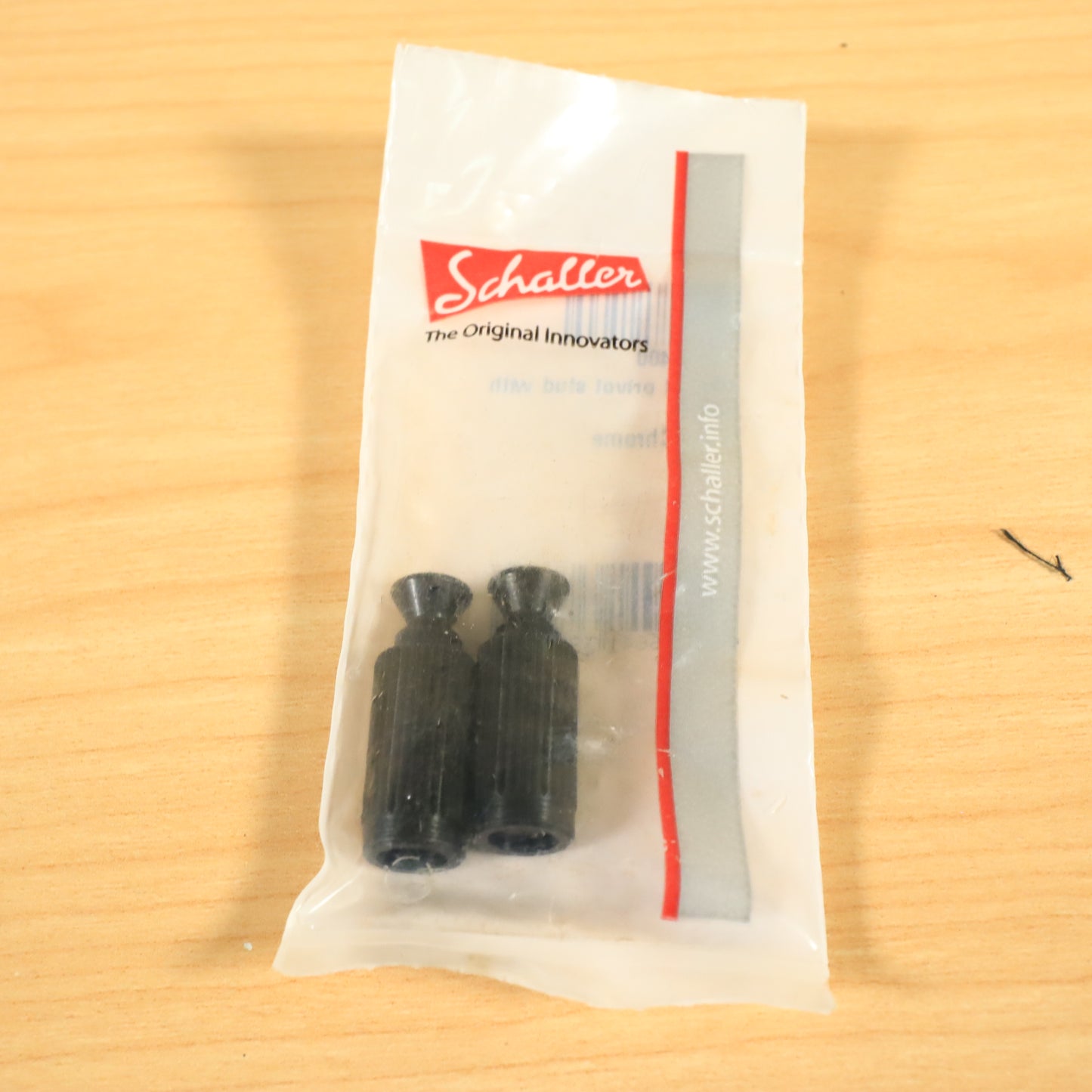 Schaller OEM Bridge Mounting Studs and Inserts Black Chrome