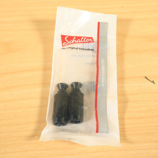 Schaller OEM Bridge Mounting Studs and Inserts Black Chrome
