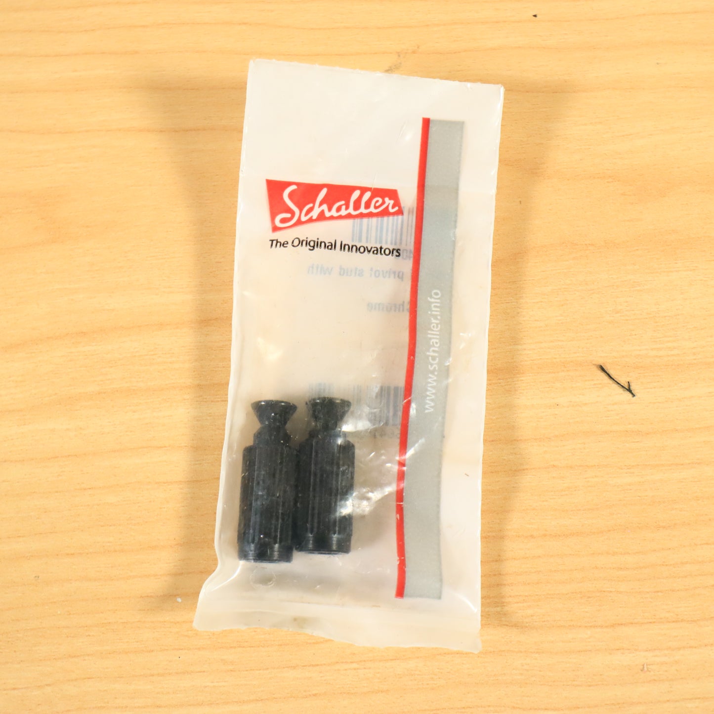 Schaller OEM Bridge Mounting Studs and Inserts Black Chrome