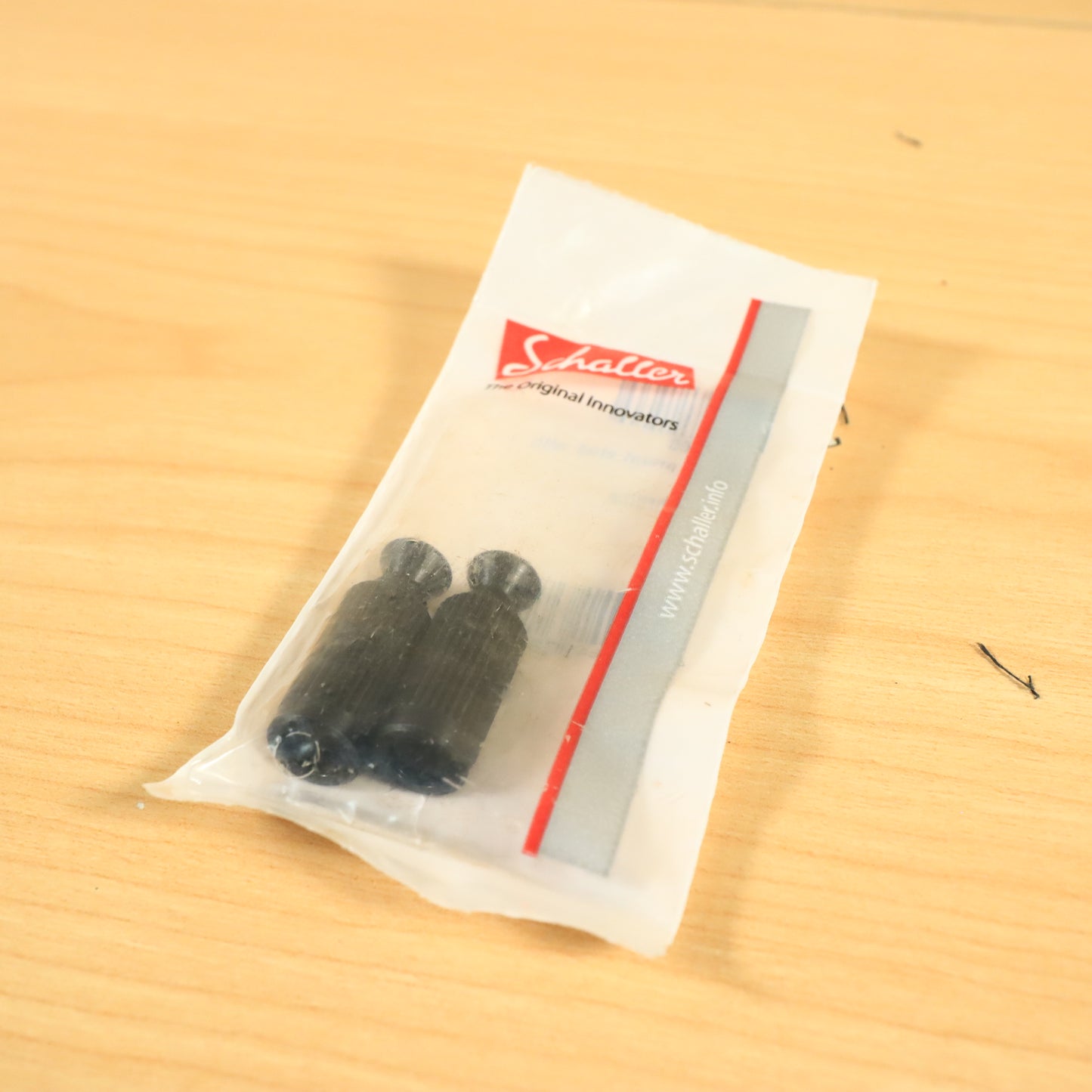 Schaller OEM Bridge Mounting Studs and Inserts Black Chrome