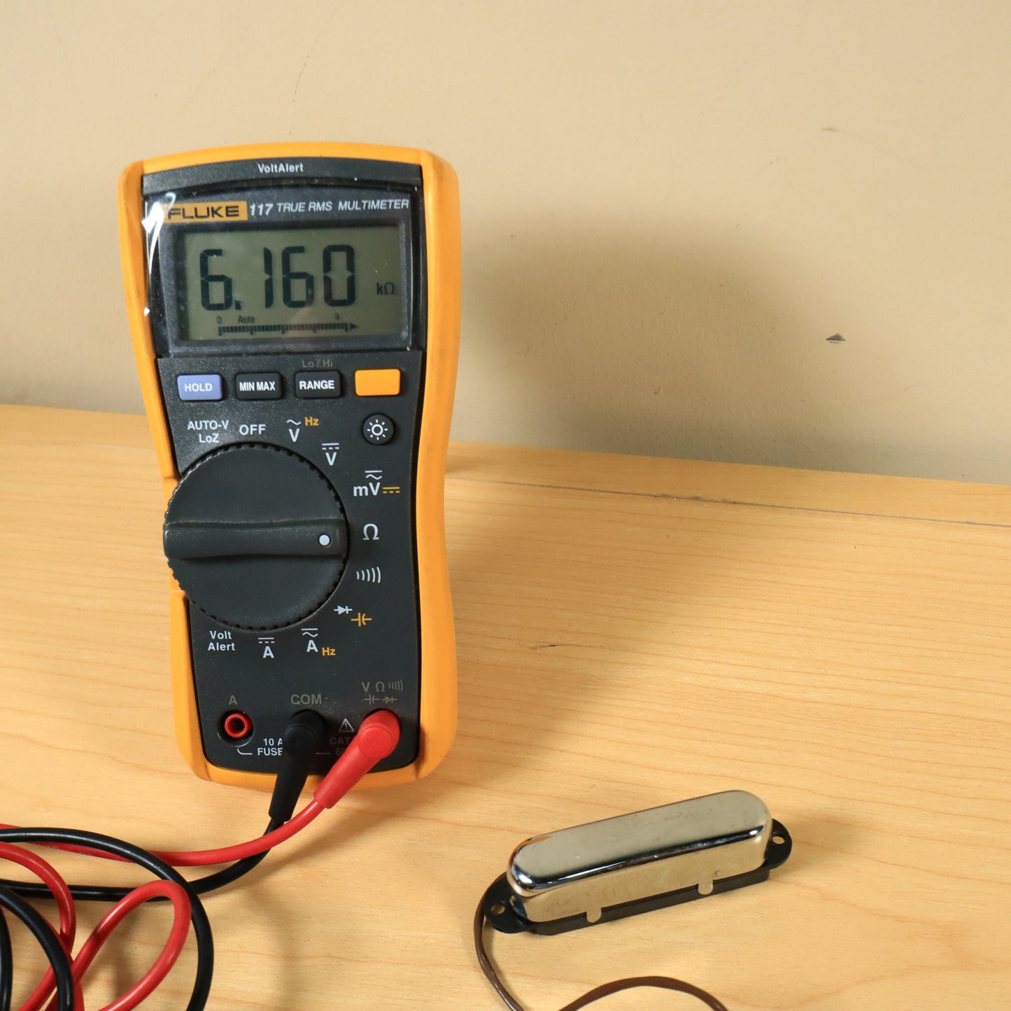 Single Coil Telecaster Guitar Pickup Chrome Cover 6.160ohms Ceramic