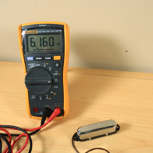 Single Coil Telecaster Guitar Pickup Chrome Cover 6.160ohms Ceramic