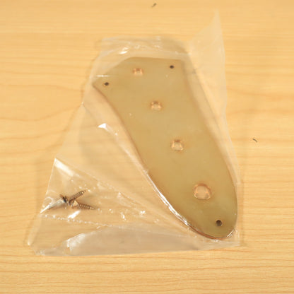 GOLD 4-Hole Jazz/J-Bass Control Plate Cover w/ Mounting Screws