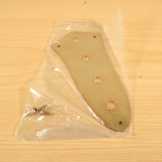 GOLD 4-Hole Jazz/J-Bass Control Plate Cover w/ Mounting Screws