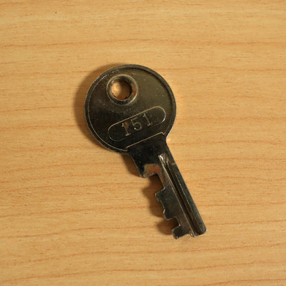 Vintage Excelsior Key # 151 Fits many Fender & Gibson Guitar Cases - Saddle Bags