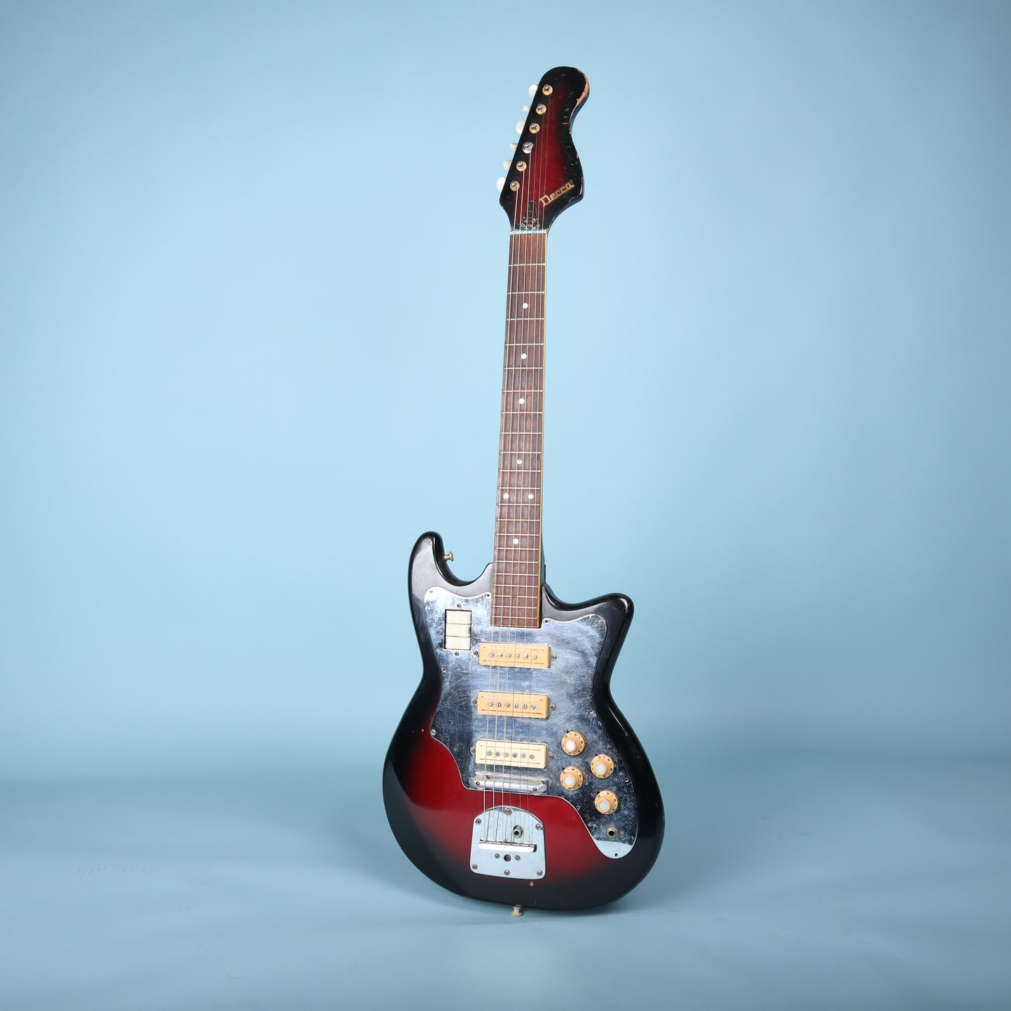 Vintage Decca (Teisco) 3-Pickup Electric Guitar Sunburst