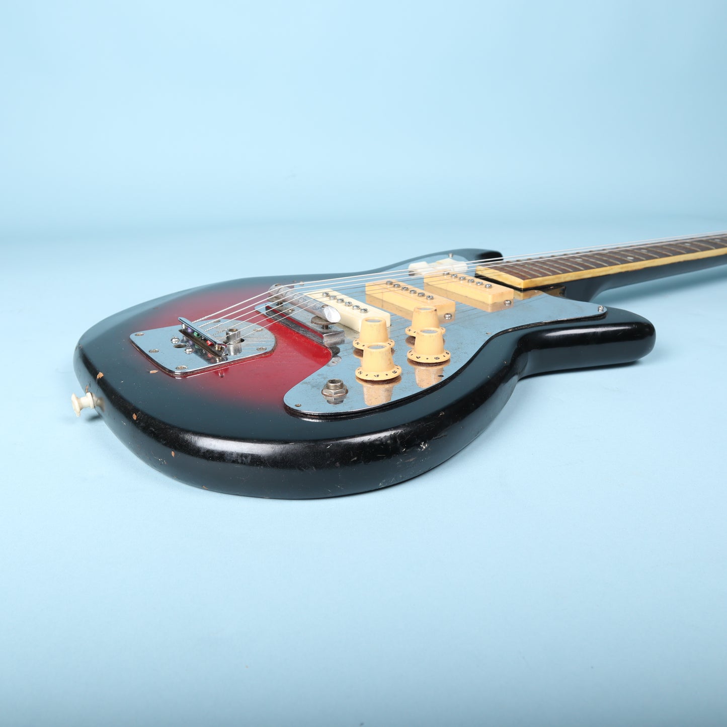 Vintage Decca (Teisco) 3-Pickup Electric Guitar Sunburst