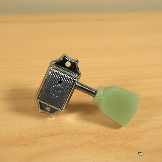 (1) Epiphone Vintage Logo Tuner Green Button Low E,A,D Les Paul SG Bass Side