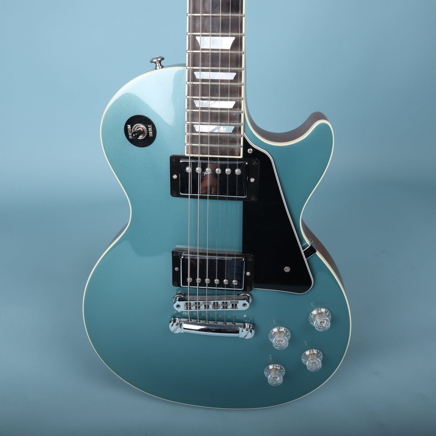 2019 Gibson Les Paul Modern Electric Guitar Faded Pelham Blue