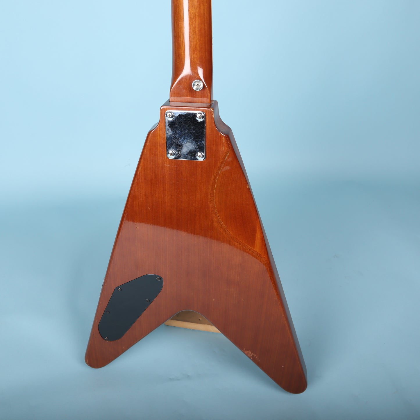 1971 Harmony Marquis V-Style Electric Guitar Natural V666