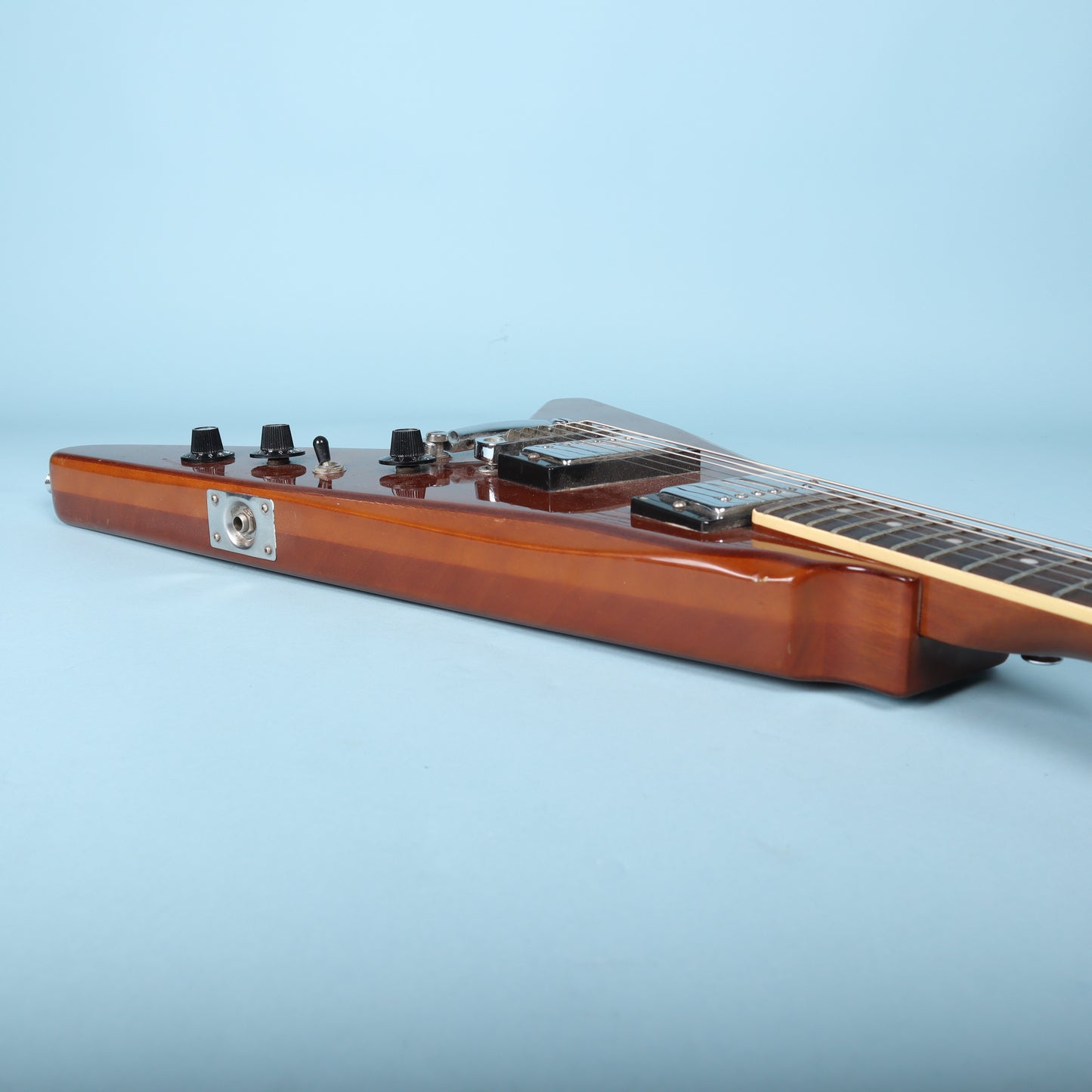 1971 Harmony Marquis V-Style Electric Guitar Natural V666