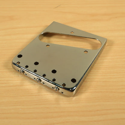 Vintage 3-Saddle Bridge Plate for American Fender Telecaster Tele Guitar USA