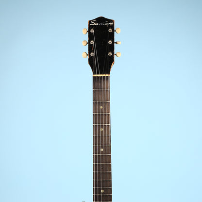Silvertone 1420 Vintage Stratotone Black Electric Guitar