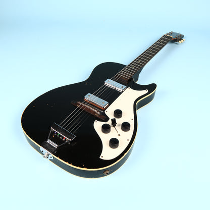 Silvertone 1420 Vintage Stratotone Black Electric Guitar