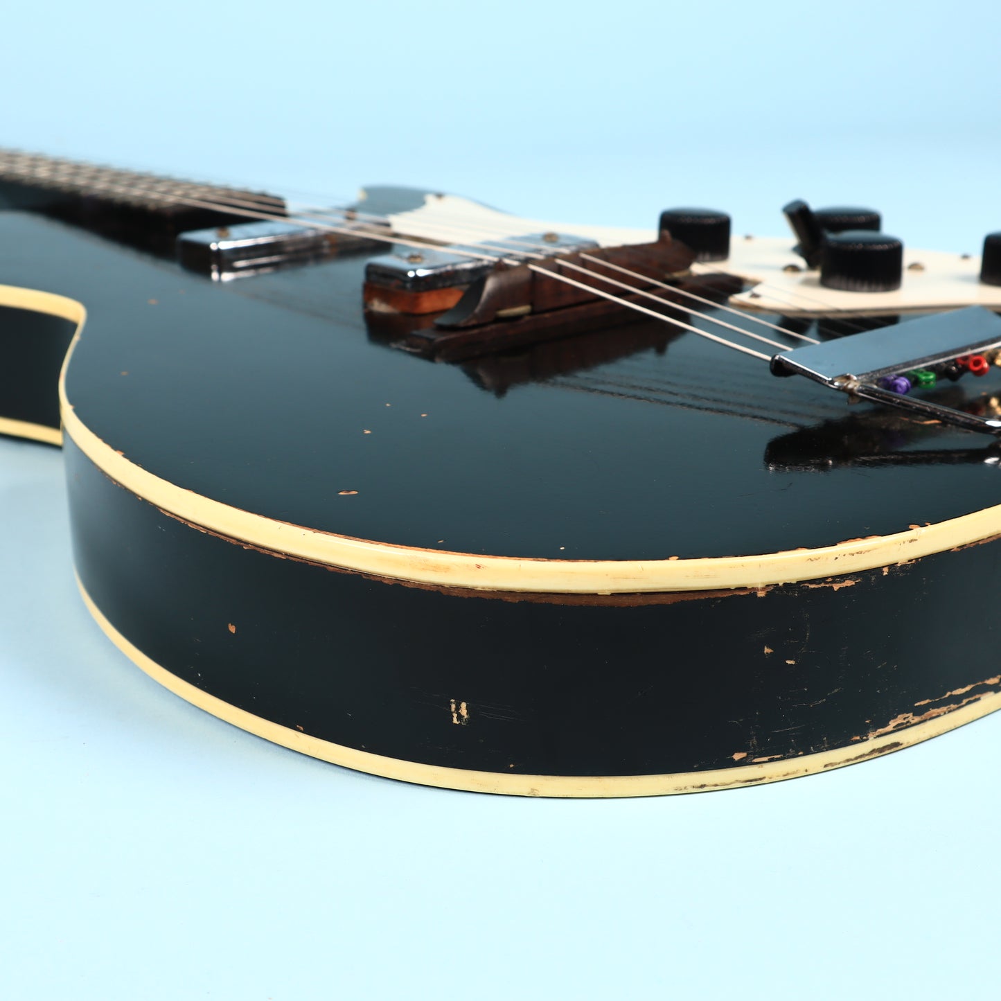 Silvertone 1420 Vintage Stratotone Black Electric Guitar