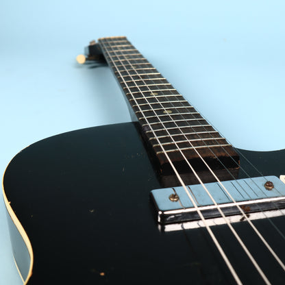 Silvertone 1420 Vintage Stratotone Black Electric Guitar