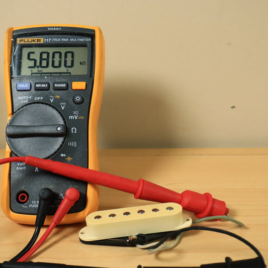 Single Coil Pickup Custom Shop Relic' - White 5.80 ohms